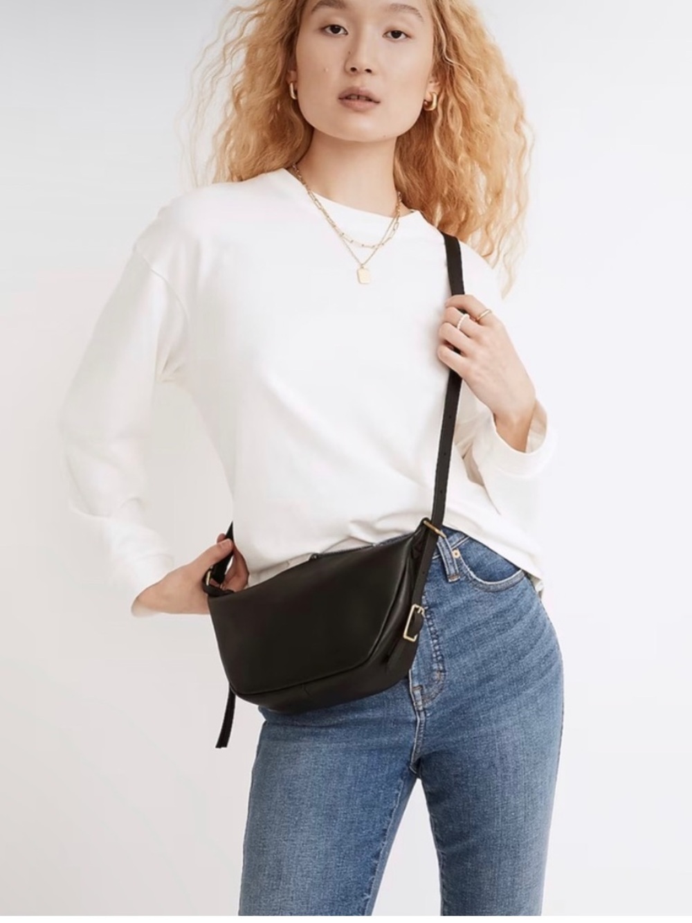 Madewell leather mini sling bag